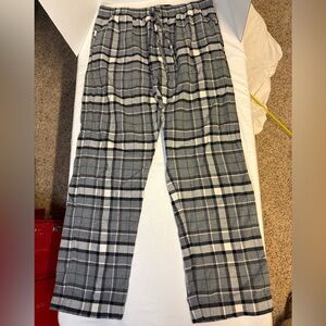 Denver Hayes Black and Gray Plaid Pajama Pants
